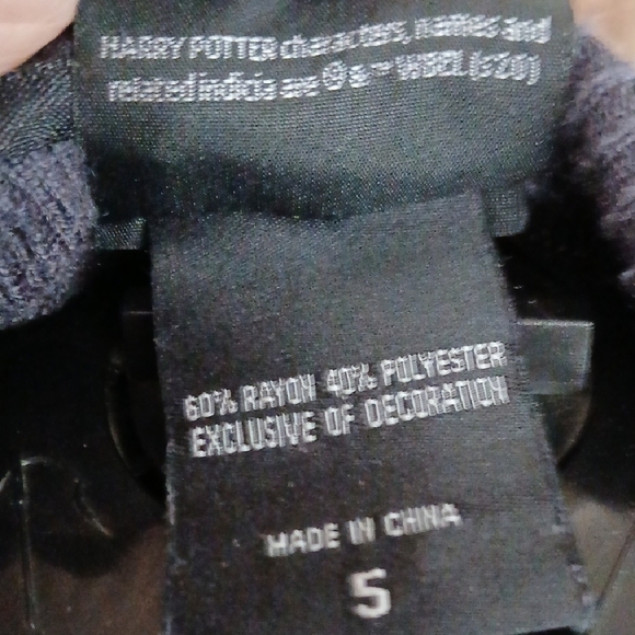 Warner Bros. Gray and Black Hogwarts Shrug XXL - Picture 5 of 8